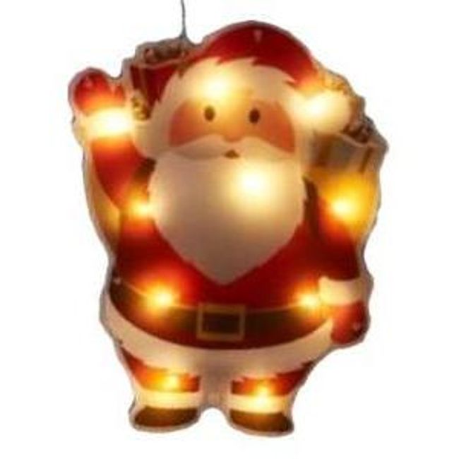 Girlanda świetlna Mikołaja / 10 diod LED / 2,1 m / do wnętrz / ciepła biel ZO_PN000298 1