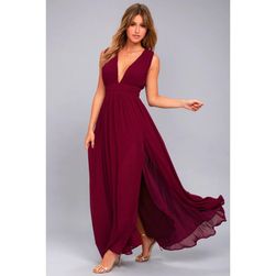Długa sukienka z szerokimi ramiączkami - 16 kolorów