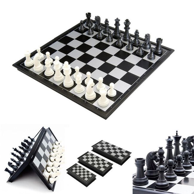 Přenosné magnetické šachy a dáma (2 v 1) 1