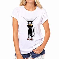 Ženska majica s motivima mačaka - 11 varijanti