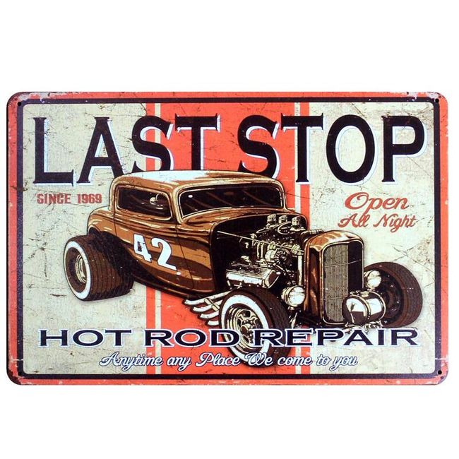 Retro tin sign B06862 1