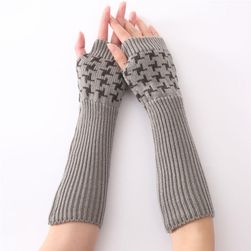 Dłuższe rękawiczki damskie bez palców - 5 kolorów