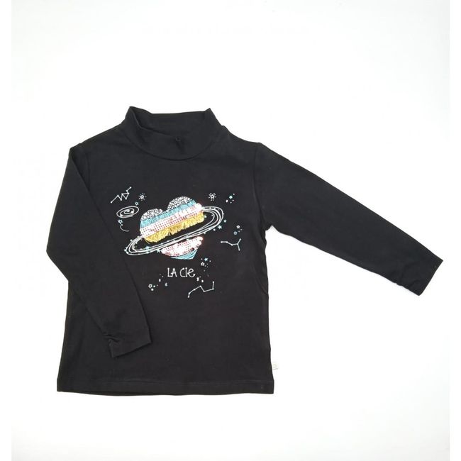 Dievčenské tričko s rolákom PETITS, čierne, veľkosti CHILDREN: ZO_c7836a86-8c34-11ed-bacd-4a3f42c5eb17 1