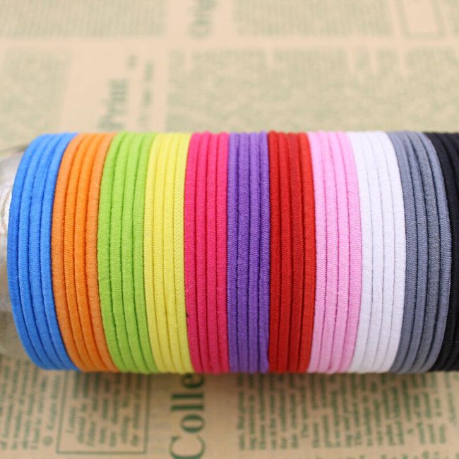 20 elastik za lase - različne barve 1