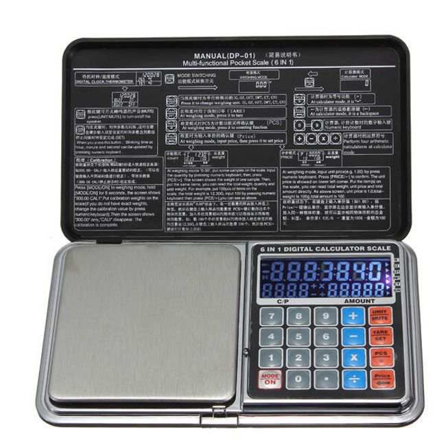 Multifunkční digitální kapesní váha s kalkulačkou 1