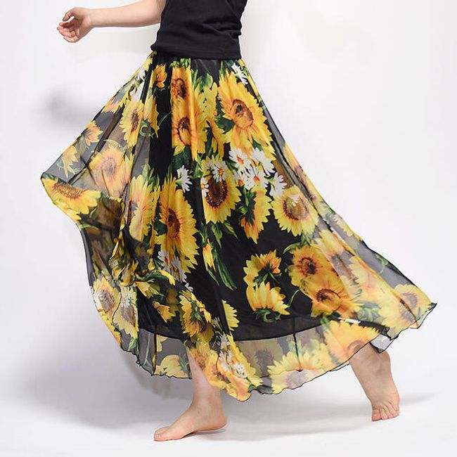 Dlouhá vzdušná sukně Summer - různé varianty 1