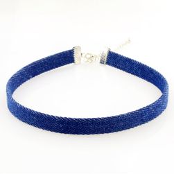 Džínový choker náhrdelník - 5 variant