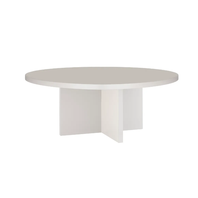 Masuta de cafea rotunda alba ø 80 cm Pausa – ZO_281185 1