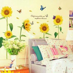 Samolepka na zeď - slunečnicové květy