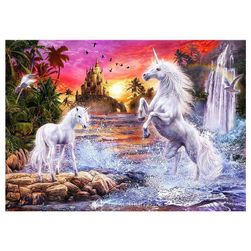 Unicorni - tablou mozaic