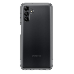 Poloprůhledný zadní kryt Soft Clear pro Galaxy A04s černý ZO_209123