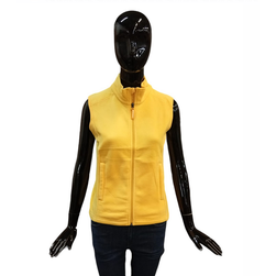 Detská fleecová vesta so zipsom - žltá, Textilné veľkosti CONFECTION: ZO_268337-152