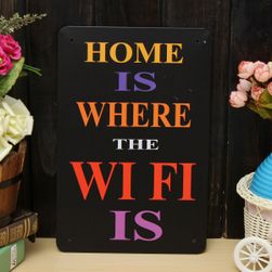 Blaszany znak dla uzależnionych od Wi-Fi