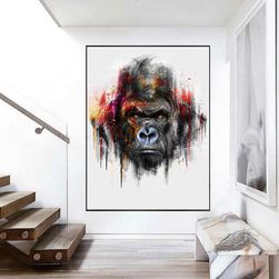 Slika na platnu brez okvirja - gorila QQ5