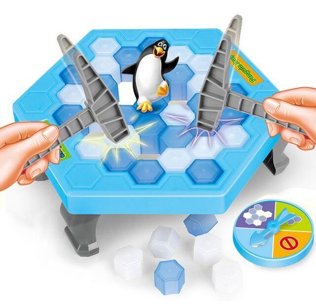 Zabawna gra towarzyska - Ten, kto pozwoli upaść pingwinowi, przegrywa! 1