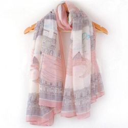 Moderní šátek v růžovém provedení, Barva: ZO_223014-SED
