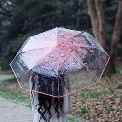 Průhledný deštník - elegantní