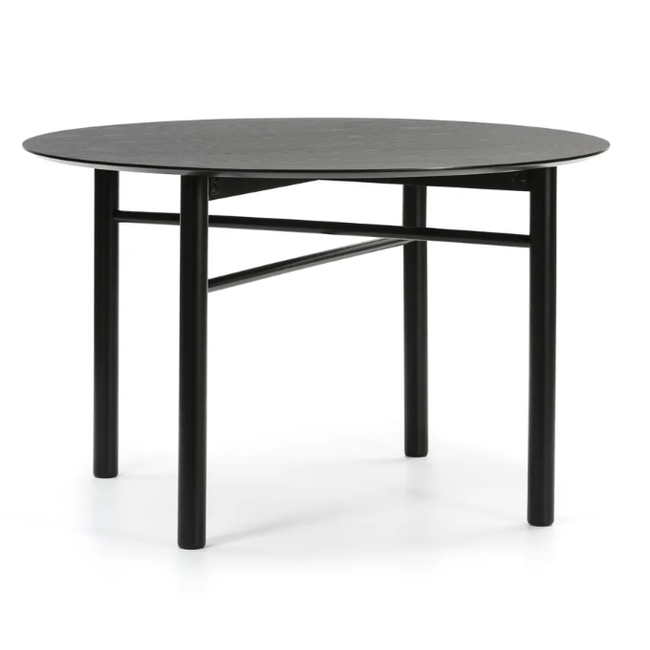 Junco crni okrugli blagovaonski stol, ø 120 cm ZO_256237 1