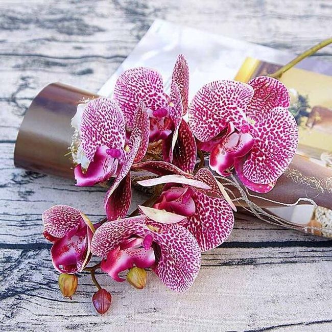 Sztuczna orchidea motylkowa - 4 kolory 1