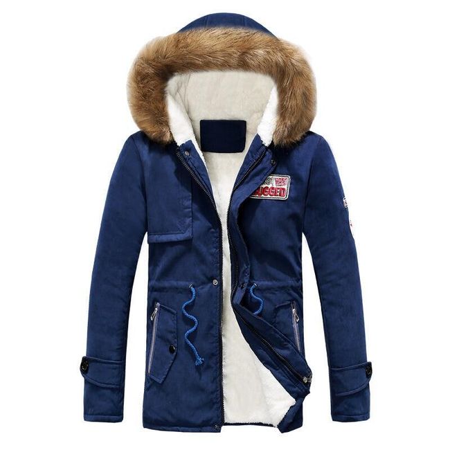 Pánská zimní bunda s kožíškem - 4 barvy 1