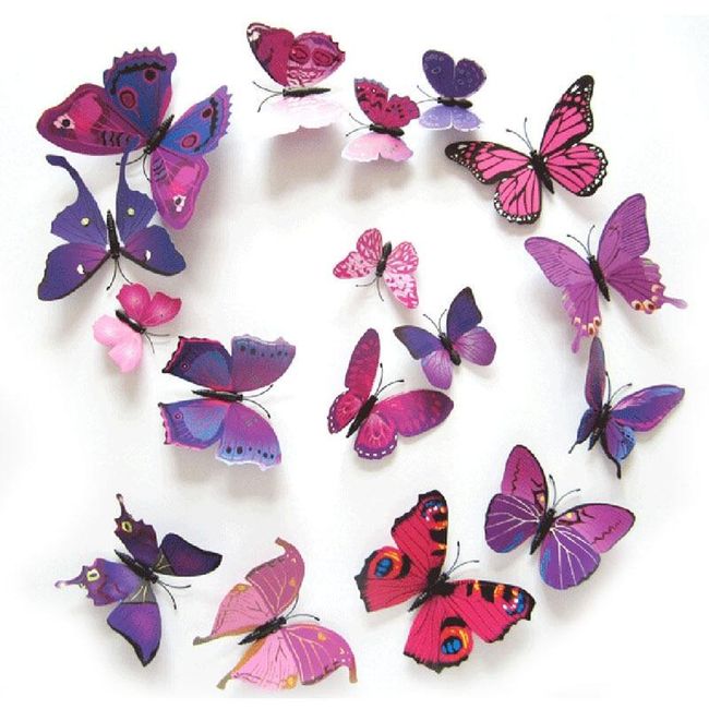 Sada 3D motýlikov Asro 1