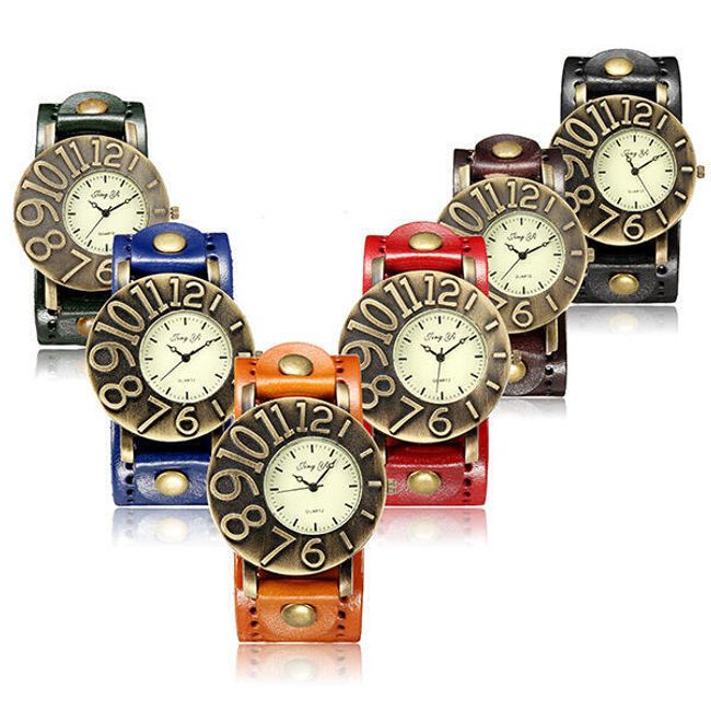 Uniseksowy zegarek vintage ze stylową tarczą 1
