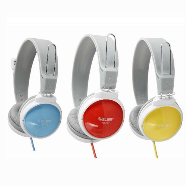 Stereo sluchátka s mikrofonem ve 3 barevných provedeních 1