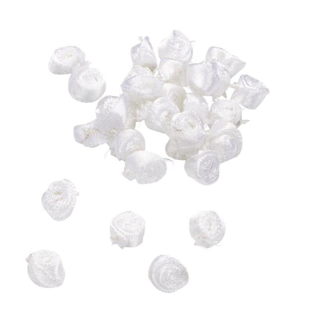Dekoracja stołu „Dior Roses” Knorr - 10 g, róż, satyna, biały, tekstylny, na imprezę, Kolor: ZO_ba99354c-e6a3-11ee-9b6a-7e2ad47941cc 1