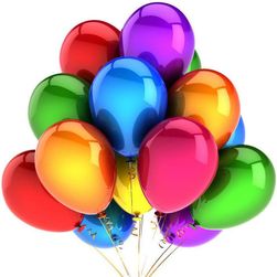 Nafukovací balónky - 10 kusů, více barev