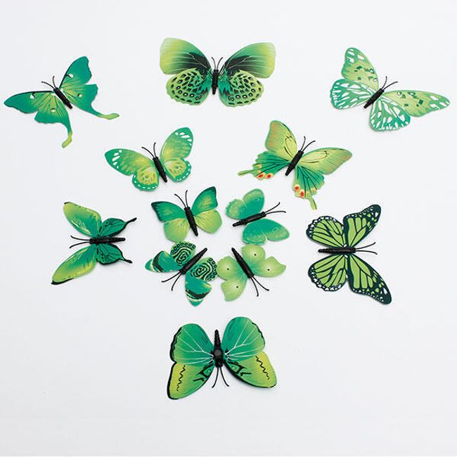 Dekorace v podobě 3D motýlků - 6 barev 6 1