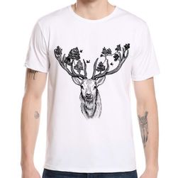 Moška majica s potiskom jelena - 10 različic