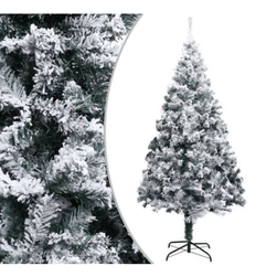 Umělý vánoční stromek s umělým sněhem zelený 400 cm PVC ZO_328479