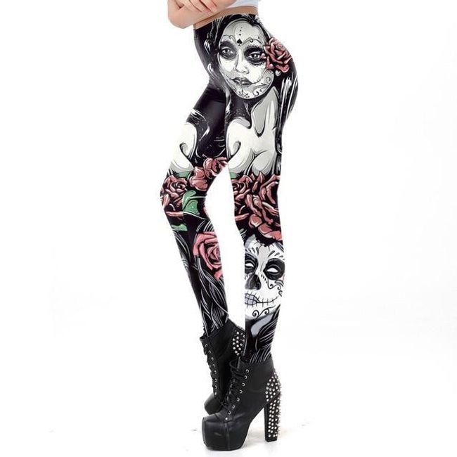 Damskie legginsy Skulla 1