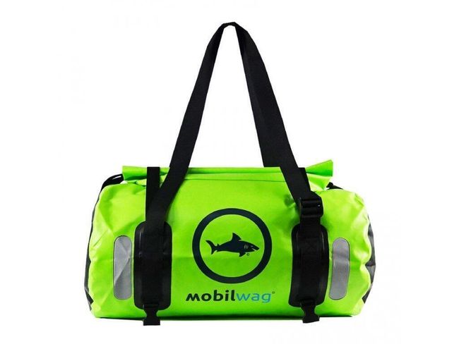 Vodotesná oválna taška mobilwag - jazvečík zelená 1