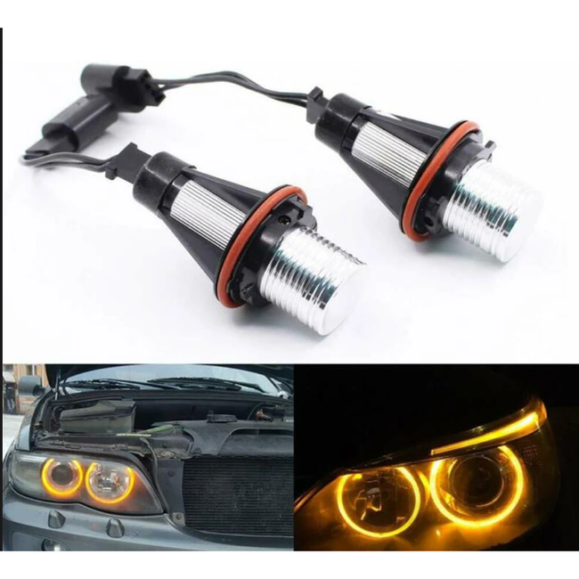 2pcs Amber LED Angel Eyes žarnice z žarilno nitko za označevalne luči ZO_212930 1