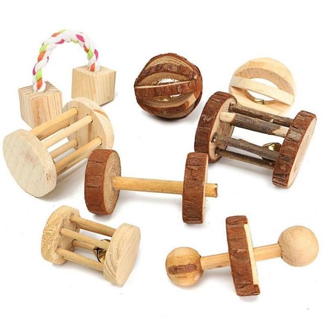 Dřevěná hračka pro hlodavce DHM452 1