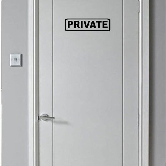 Naklejka dla miłośników prywatności - private 1