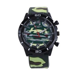 Pánské army hodinky s maskáčovým vzorem - 4 varianty