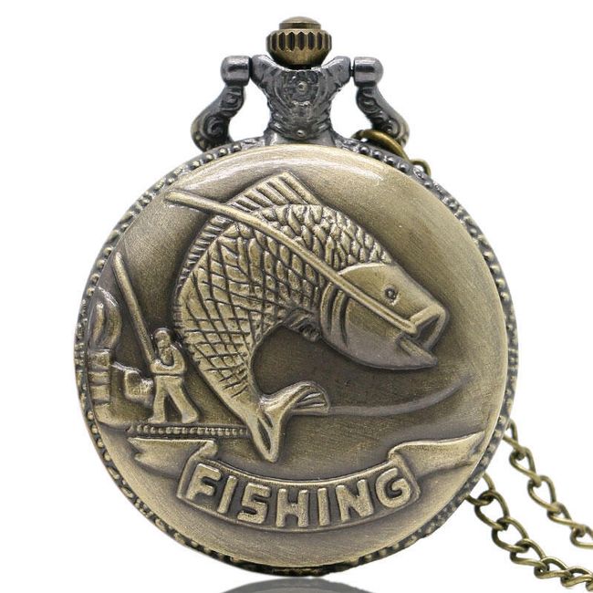 Винтидж джобен часовник за рибари 1