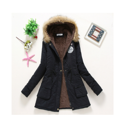 Jake női téli kabát, fekete, XS-XXL méretek: ZO_235656-S