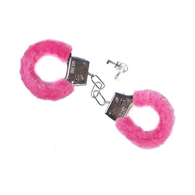 Metalowe kajdanki w kolorze różowym ZO_9968-M6676 1
