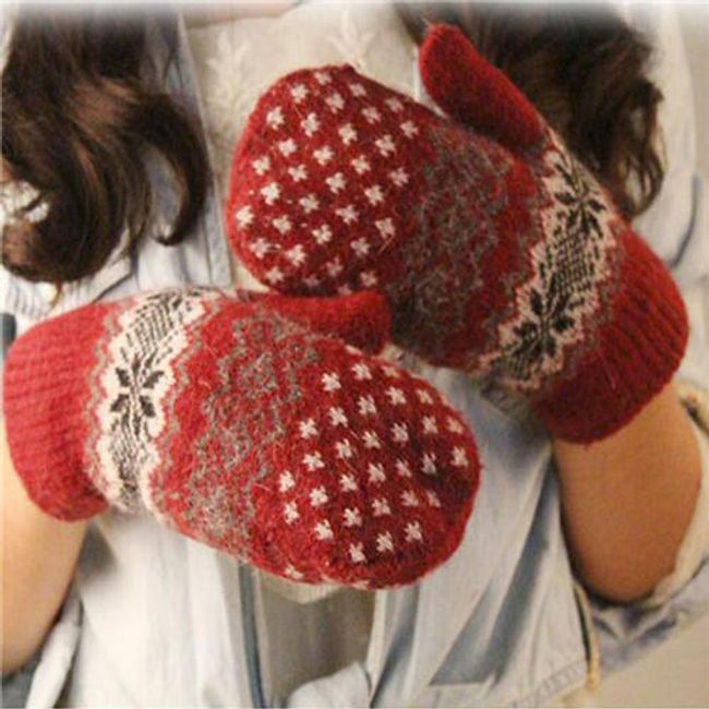 Rękawiczki zimowe damskie - 5 kolorów 1