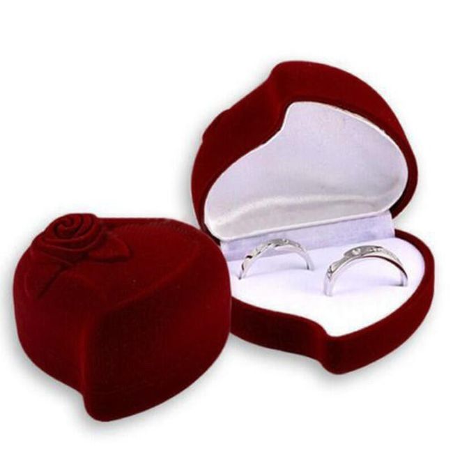 Srdcová krabička na prsteny 1