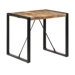 Jídelní stůl 80 x 80 x 75 cm masivní mangovníkové dřevo ZO_321600-A