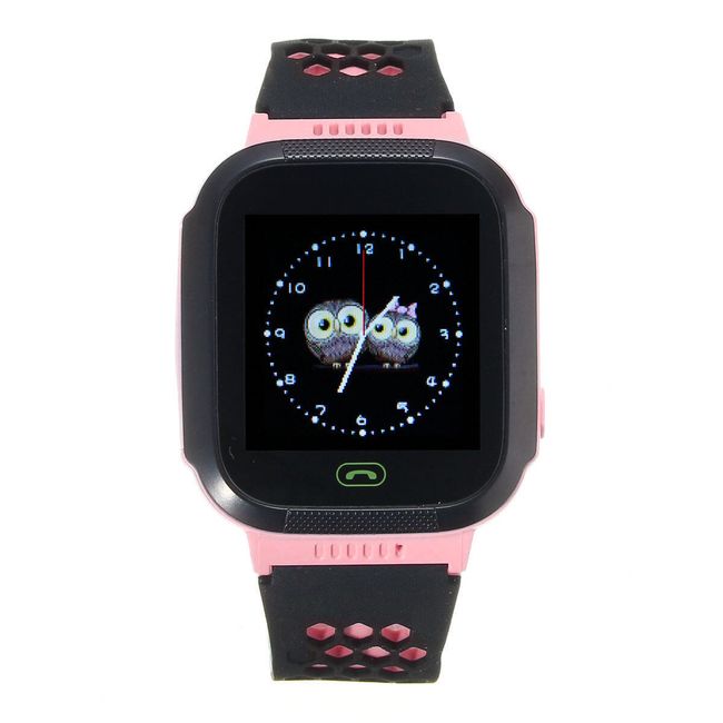 Смарт часовник с GPS локатор и сензорен екран - синьо, розово 1