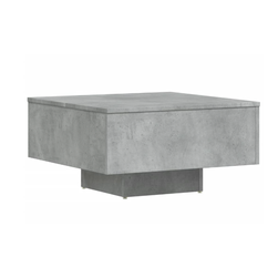 Kávézóasztal beton szürke 60 x 60 x 31,5 cm forgácslapból ZO_834261-A