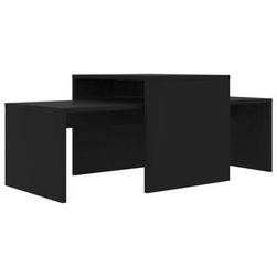 Set konferenčních stolků černý 100 x 48 x 40 cm dřevotříska ZO_802913