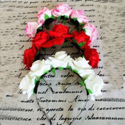 Лента за глава с изкуствени рози - повече цветове