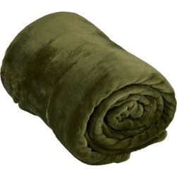 Fleecová deka 150 x 200 cm - zelená ZO_XDED001402