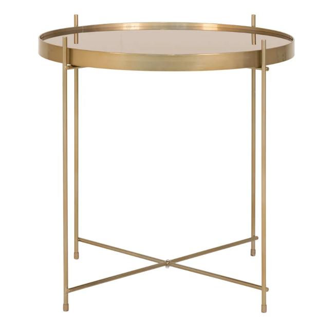 Kulatý konferenční stolek ve zlaté barvě ø 48 cm Venezia ZO_212906 1